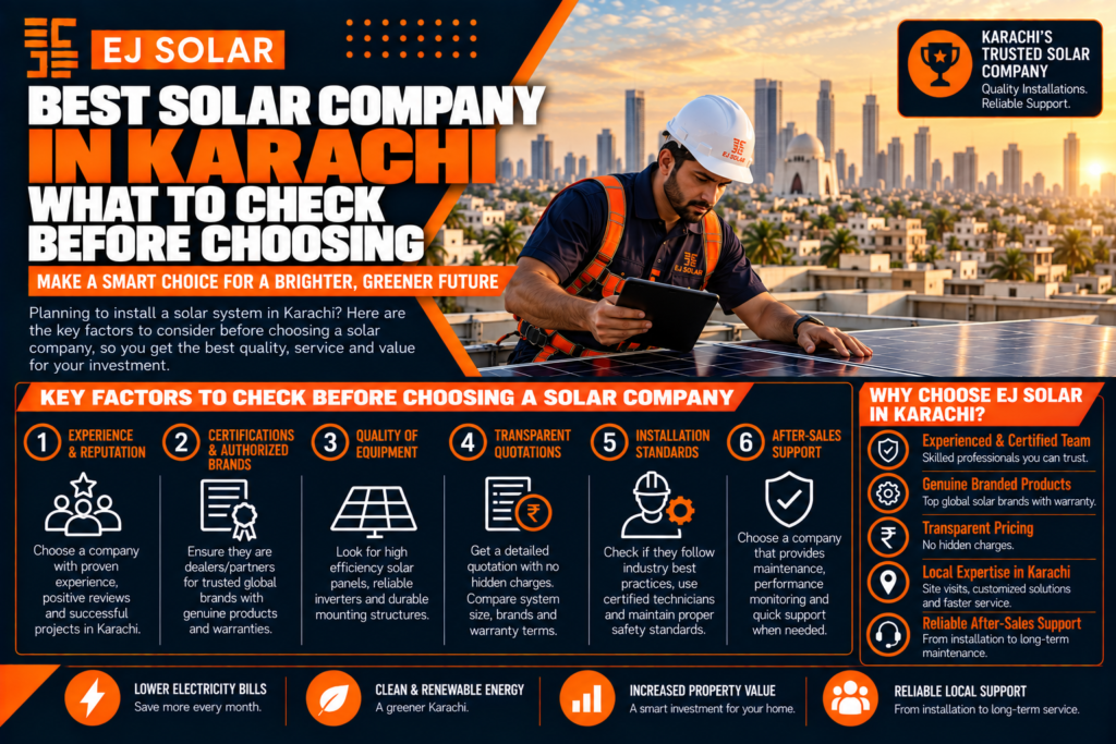 Best Solar Company in Karachi-What to Check Before Choosing