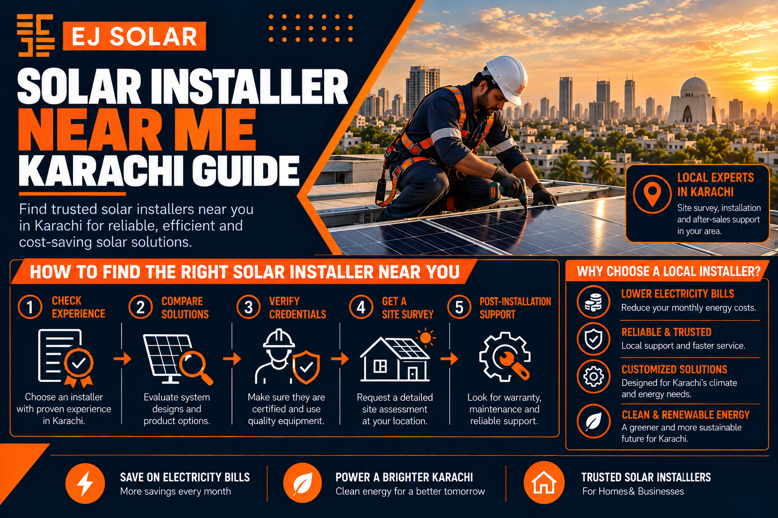 Solar Installer Near Me in Karachi: What Customers Should Check