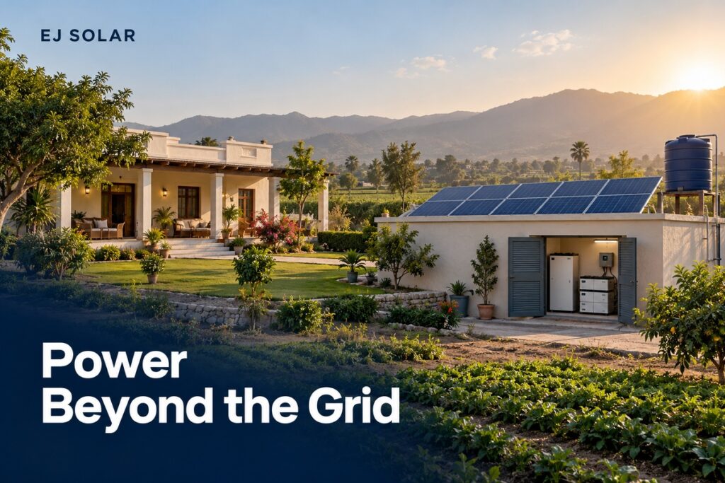 Off Grid Solar for Farmhouses in Pakistan and How to Plan Reliable Power